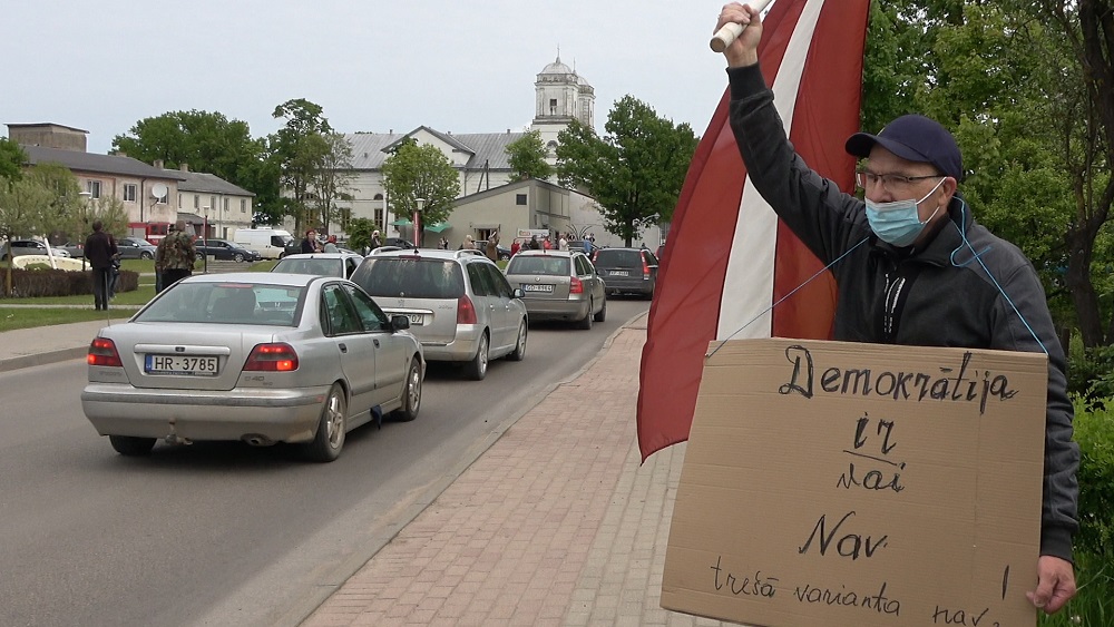 Varakļānos protestē pret Saeimas lēmumiem
