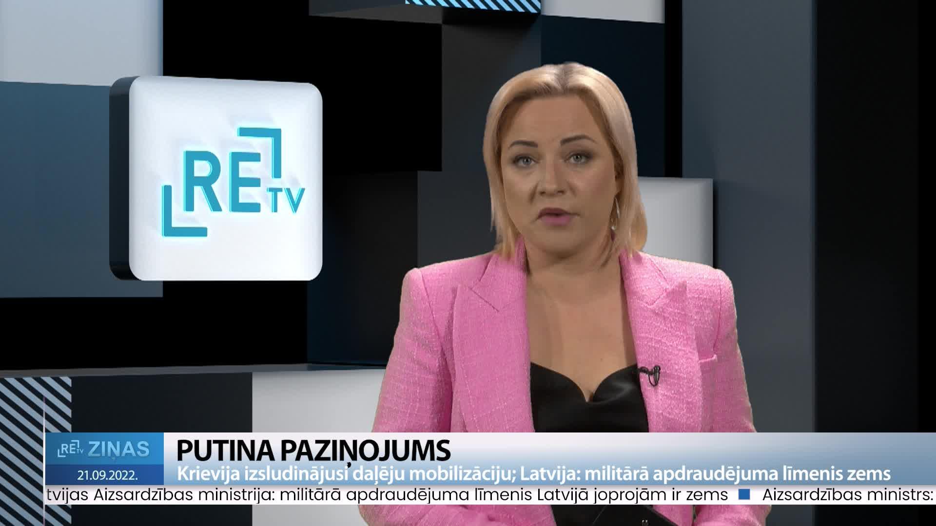 ReTV Ziņas 19.00 (21.09.2022.)