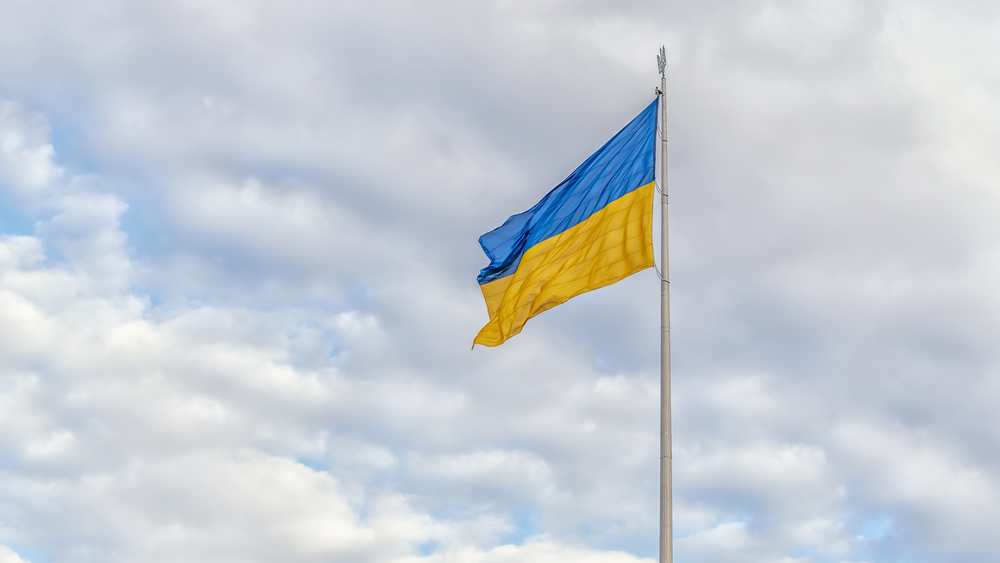 Ludzā par Ukrainas karogu zādzību aiztur vīrieti