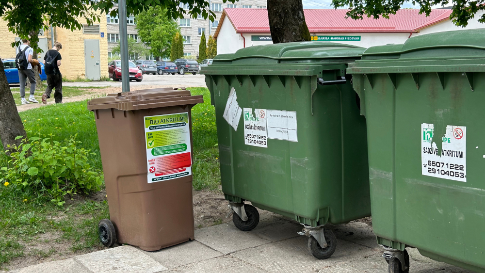 Ogrē bioatkritumu konteineri parādās arvien vairāk